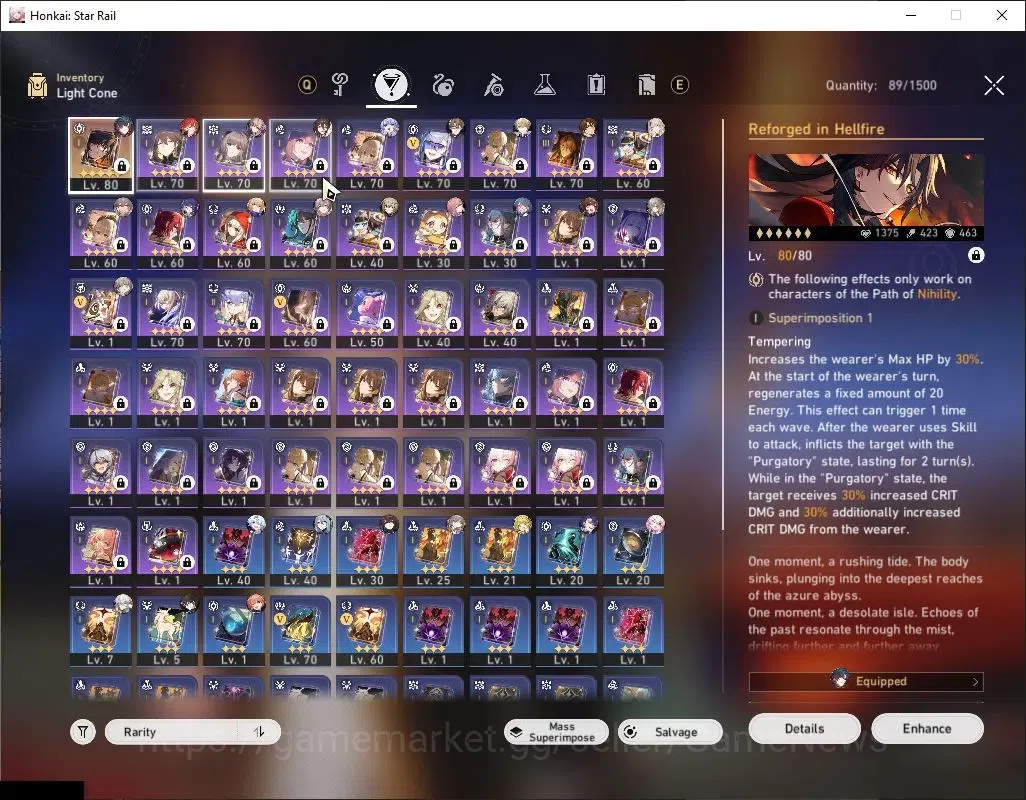 Honkai Star Rail Accounts ASIA|TL 64|3 Limited|Mortenax Blade E1 + Signature image 6
