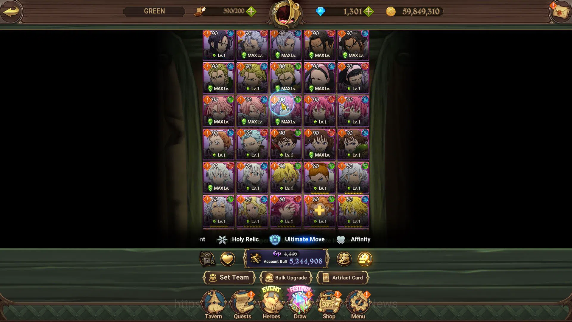 The Seven Deadly Sins: Grand Cross Accounts Global|5,2M CC|1301 DM|2 LR+9 UR+Collab FF,Blessin image 10