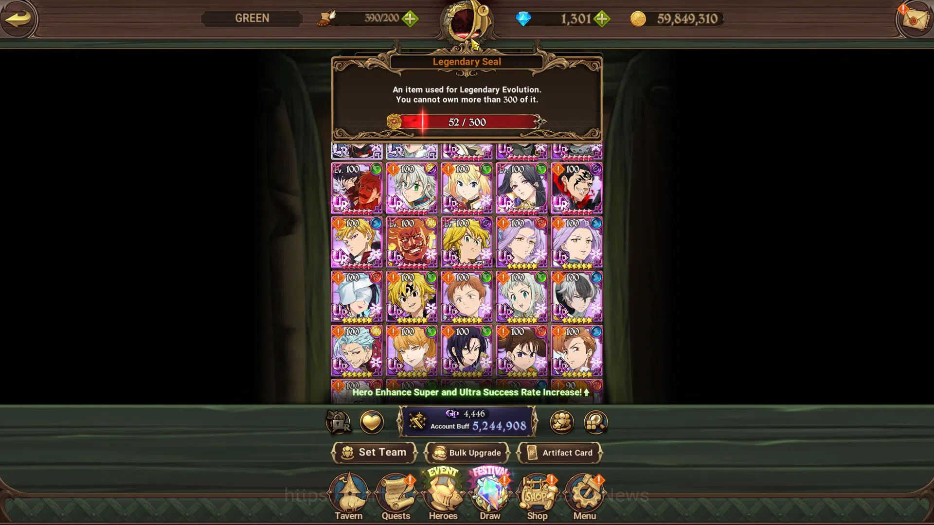 The Seven Deadly Sins: Grand Cross Accounts Global|5,2M CC|1301 DM|2 LR+9 UR+Collab FF,Blessin image 4