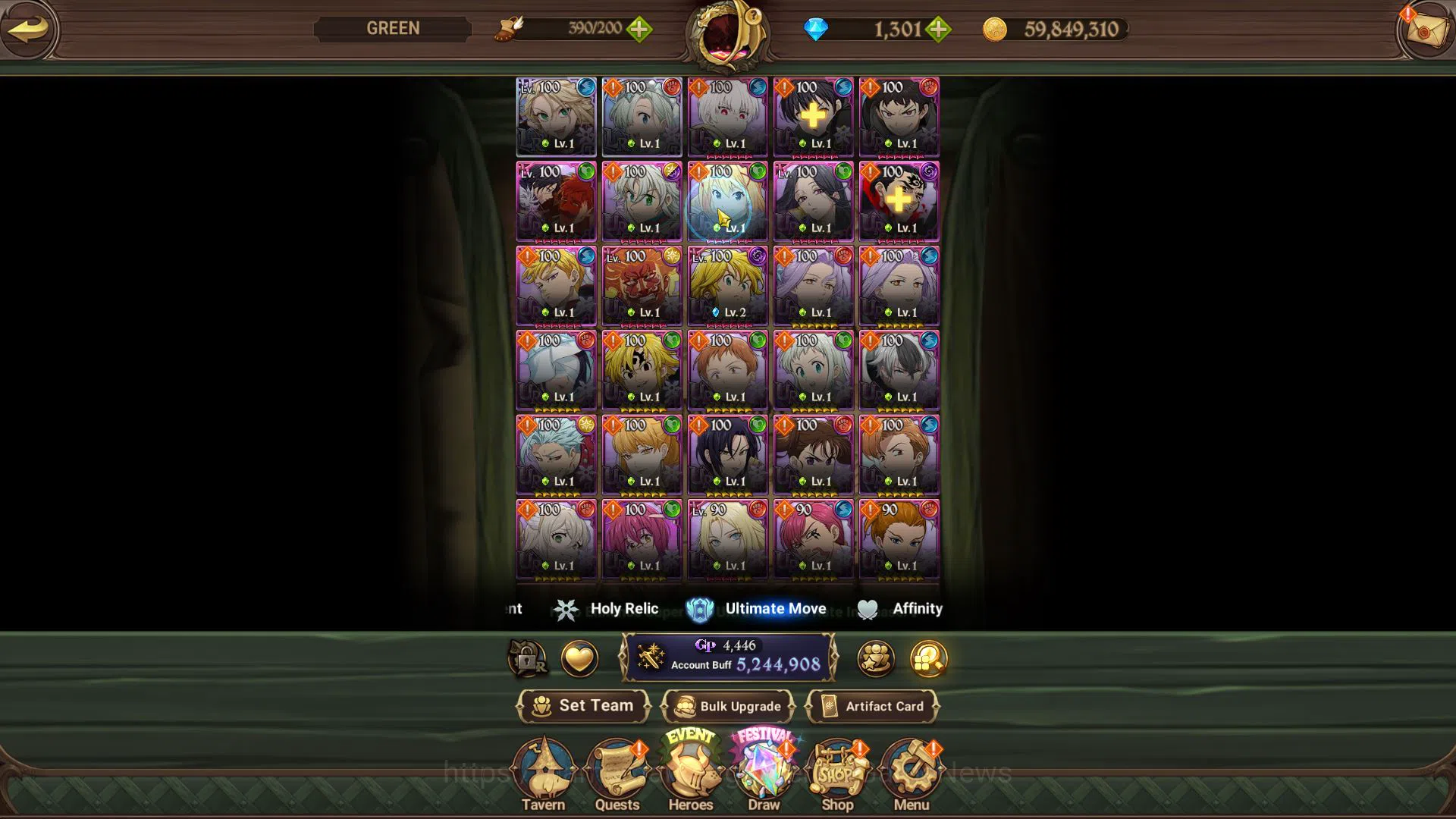 The Seven Deadly Sins: Grand Cross Accounts Global|5,2M CC|1301 DM|2 LR+9 UR+Collab FF,Blessin image 6