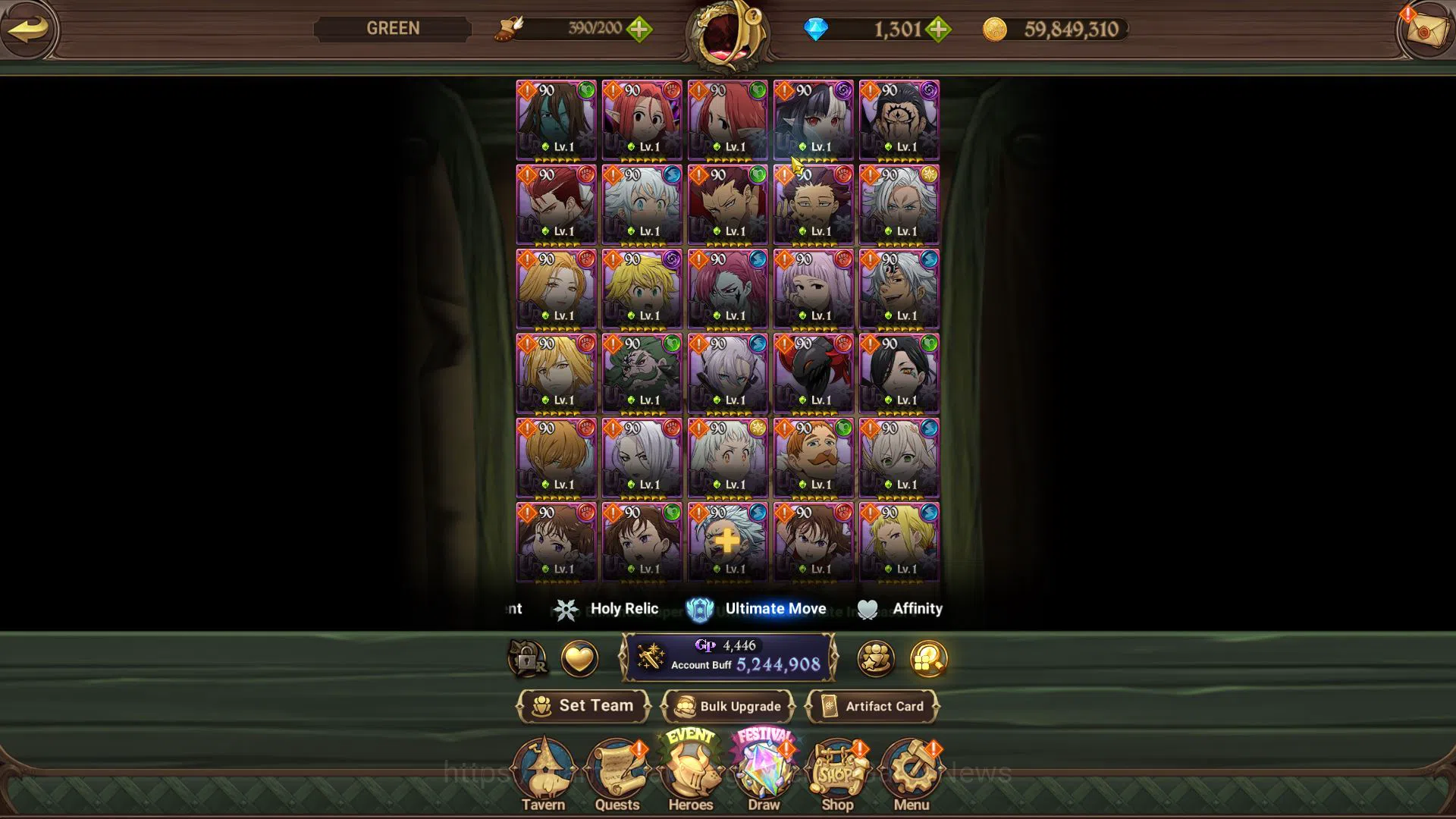 The Seven Deadly Sins: Grand Cross Accounts Global|5,2M CC|1301 DM|2 LR+9 UR+Collab FF,Blessin image 8