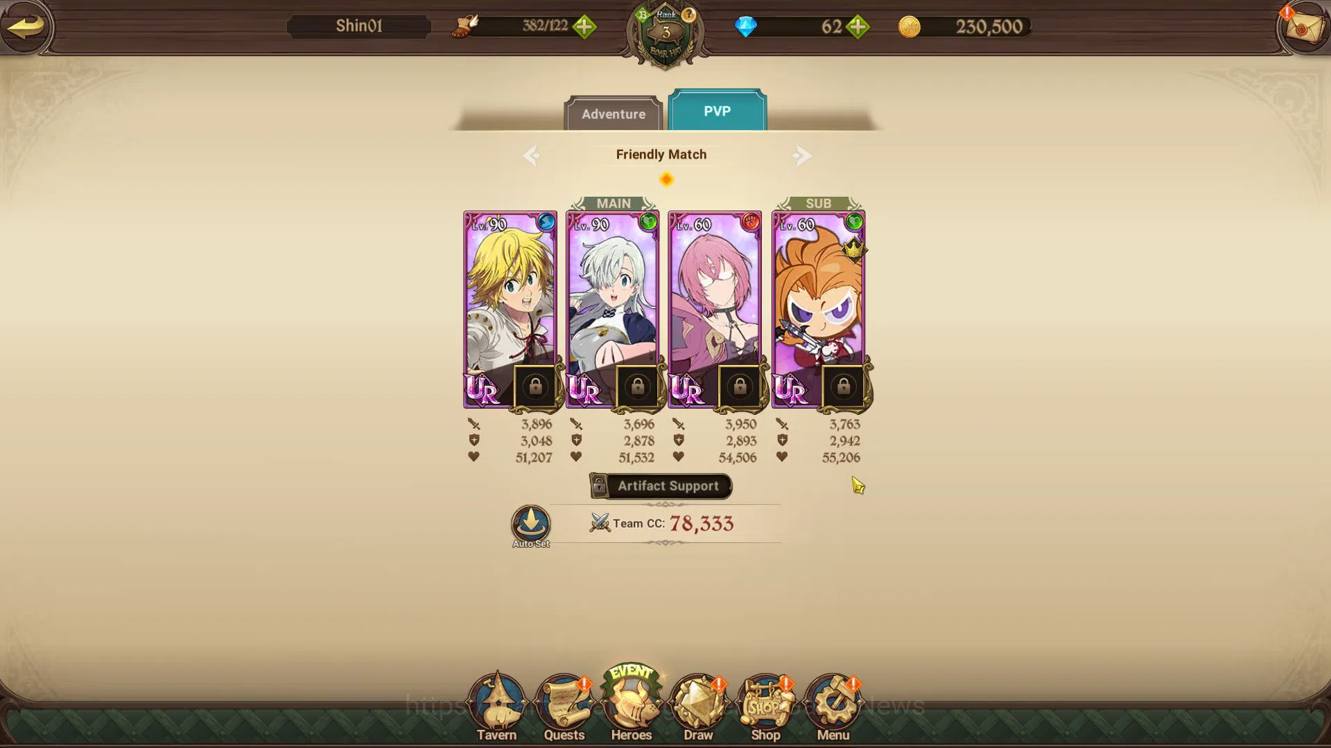 The Seven Deadly Sins: Grand Cross Accounts Starter Global |762K CC|Starter Ch 1| 3 UR | Demon King Meliodas 7