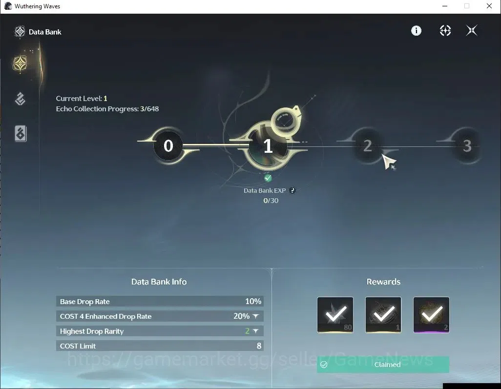 Wuthering Waves Accounts SEA|UL 20|1 Limited| Hiyuki |Data Bank Lv 1|MC Mal image 3