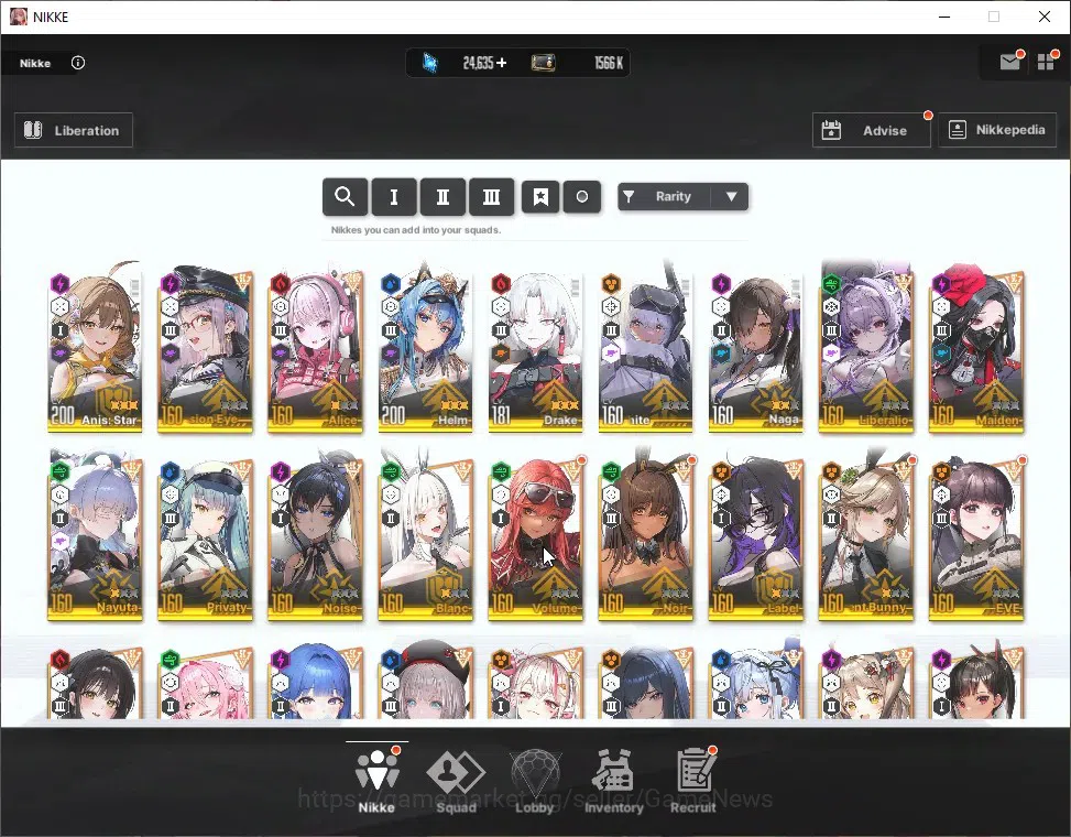 Goddess of Victory: Nikke Accounts Global|42 SSR|SyncLV160|Gem25k|(Collab EVE,Raven), image 5