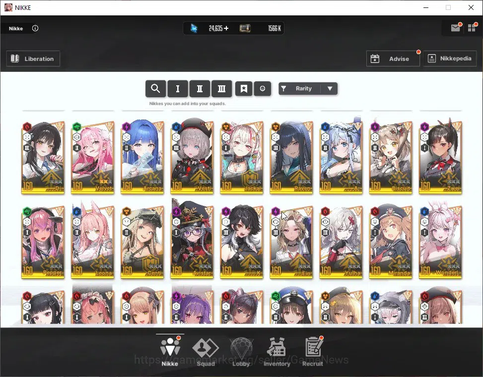Goddess of Victory: Nikke Accounts Global|42 SSR|SyncLV160|Gem25k|(Collab EVE,Raven), image 6