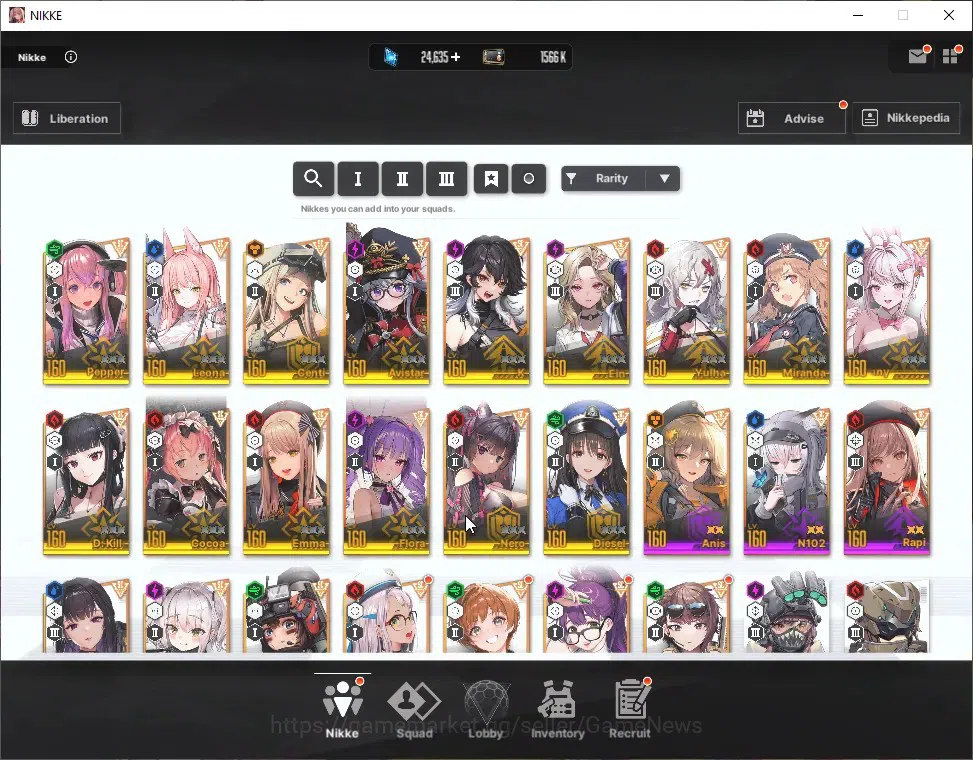 Goddess of Victory: Nikke Accounts Global|42 SSR|SyncLV160|Gem25k|(Collab EVE,Raven), image 7
