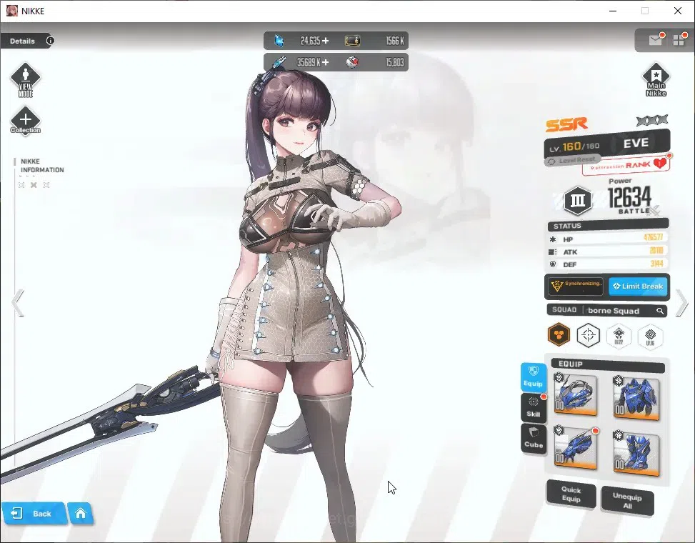 Goddess of Victory: Nikke Accounts Global|42 SSR|SyncLV160|Gem25k|(Collab EVE,Raven), image 8