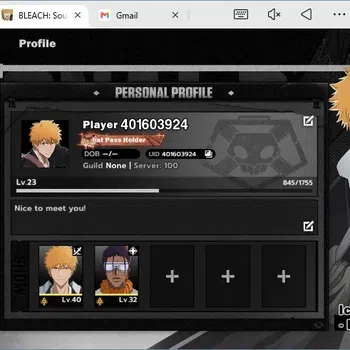 BLEACH: Soul Resonance Accounts Nuverse SEA|Lv.23| 2 SSR 1 Sign (Tosen,IchigoDZ)+Sign+Stamp|Log Google|TakeMail|BSR072B