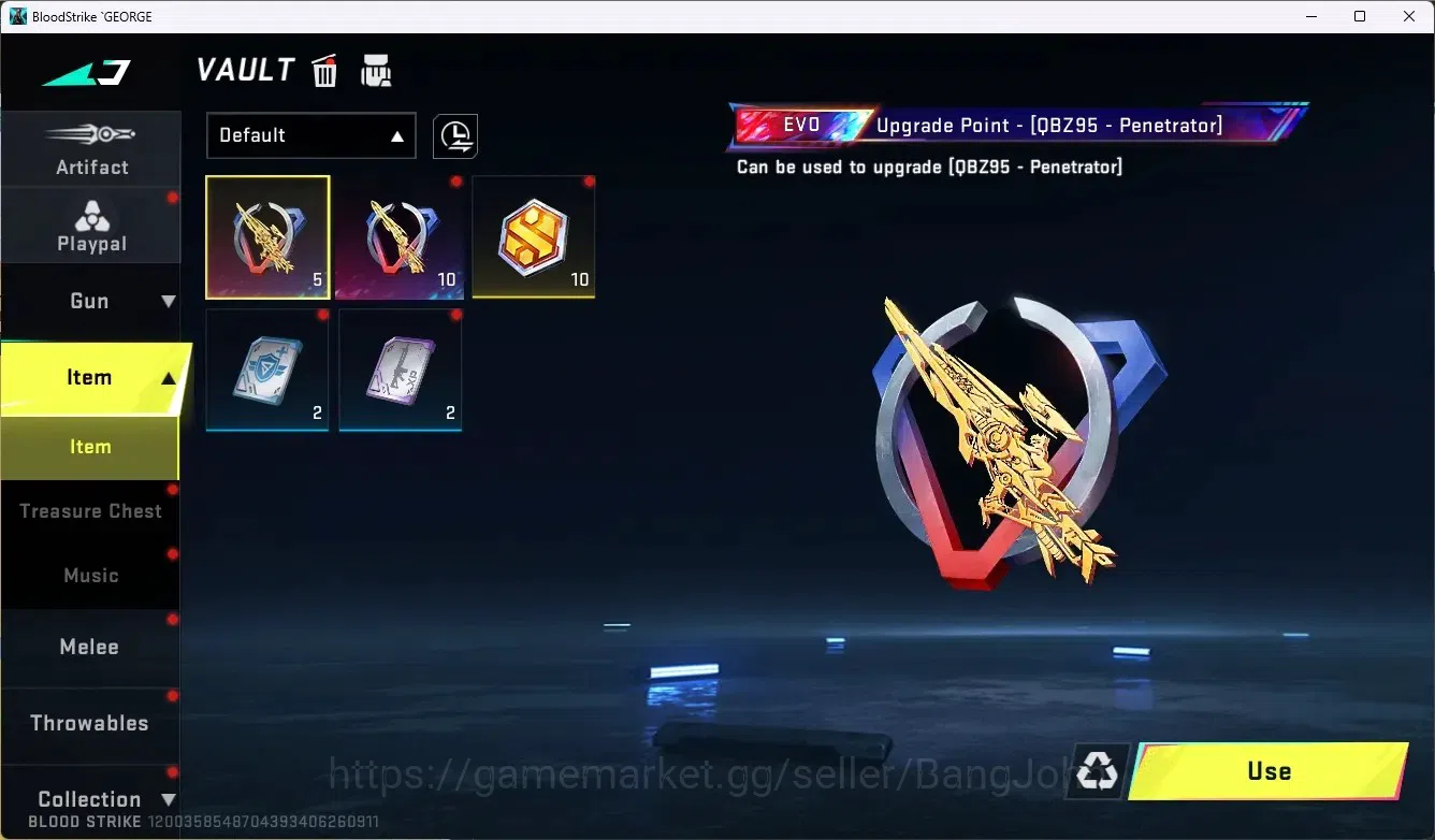 Blood Strike Accounts ASIA | Ultra Melee Lightblade - Dark Force | Legen image 3