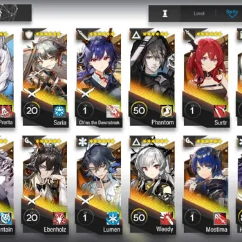Arknights Accounts Mid-Tier GLOBAL|MID GAME|2 Limit (Sakiko,Wang) 18x6 star OP(Pramanix Prorita,Chen