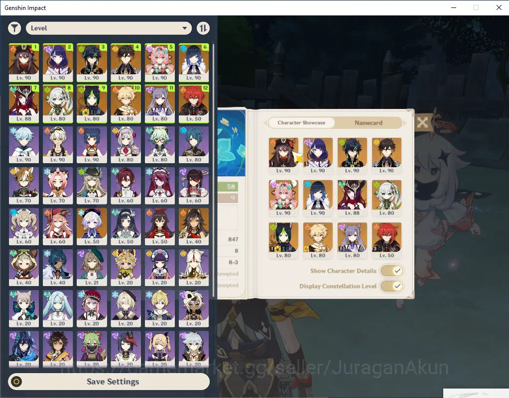 Genshin Impact Accounts SIA | 58AR | 8 Limited +2Limited (*5Weapon) |Raide image 2