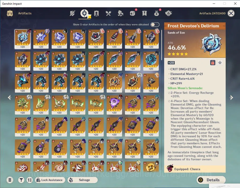 Genshin Impact Accounts SIA | 58AR | 8 Limited +2Limited (*5Weapon) |Raide image 8