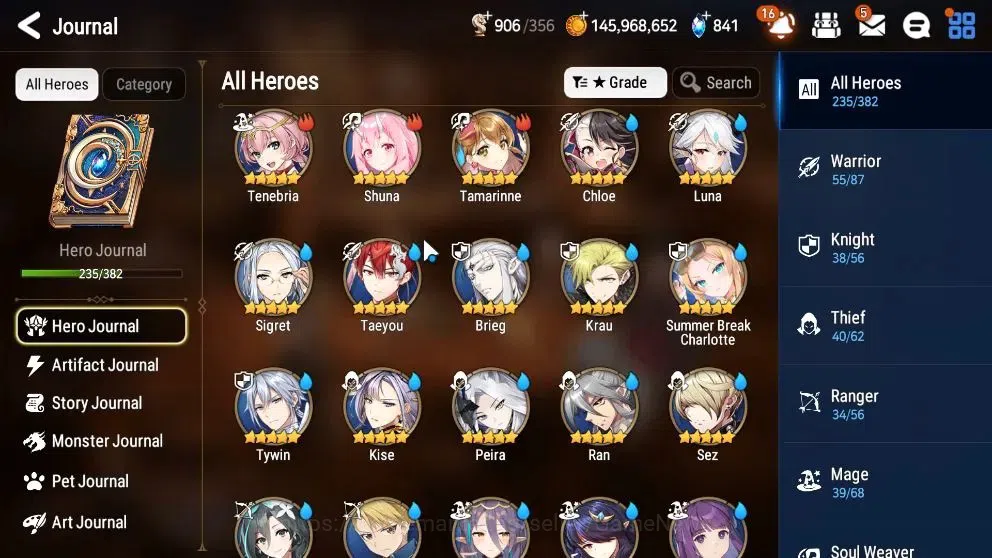 Epic Seven Accounts Collaboration Hero ASIA Verif|20ML(EIlynav,DK Sharun,Belian,Zio,Etc)+Collab 11