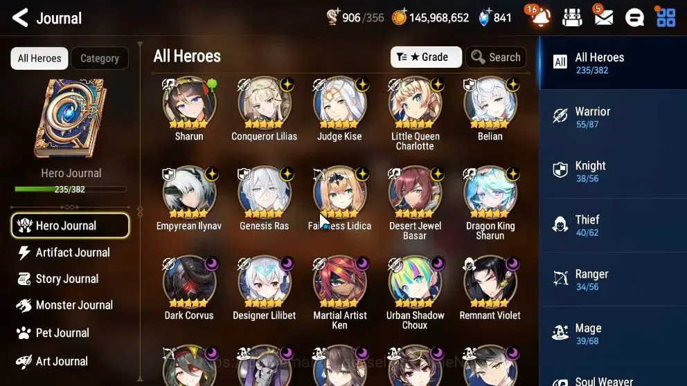 Epic Seven Accounts Collaboration Hero ASIA Verif|20ML(EIlynav,DK Sharun,Belian,Zio,Etc)+Collab 14