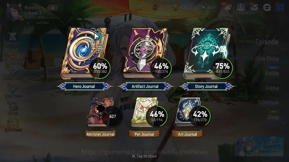 Epic Seven Accounts Collaboration Hero ASIA Verif|20ML(EIlynav,DK Sharun,Belian,Zio,Etc)+Collab 4