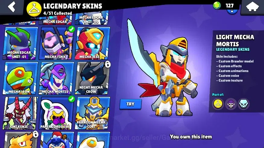 Brawl Stars Accounts 13201 Trophy|52 Brawlers 12 Max Lvl|11 Buffies|93  image 13