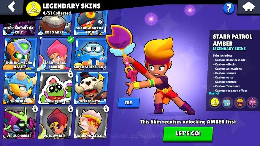Brawl Stars Accounts 13201 Trophy|52 Brawlers 12 Max Lvl|11 Buffies|93  image 14