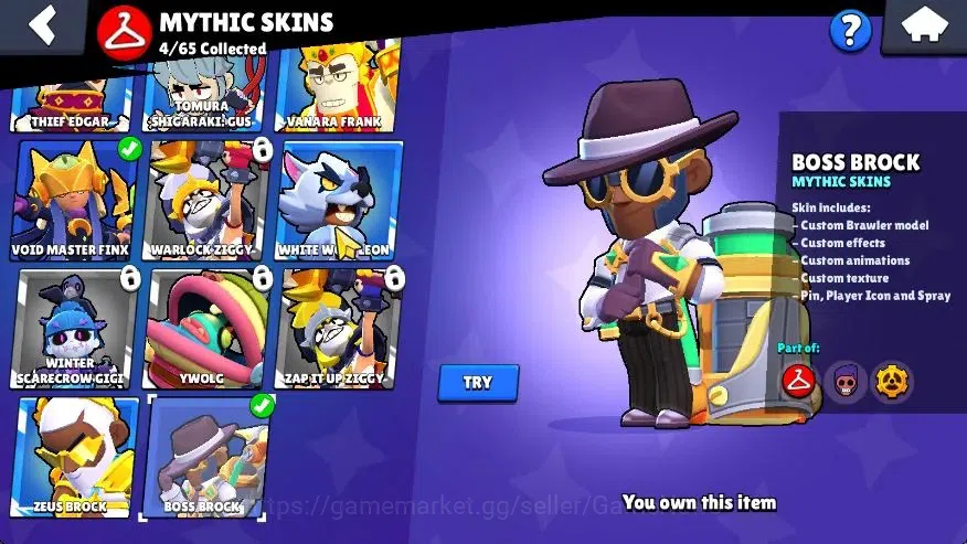 Brawl Stars Accounts 13201 Trophy|52 Brawlers 12 Max Lvl|11 Buffies|93  image 16