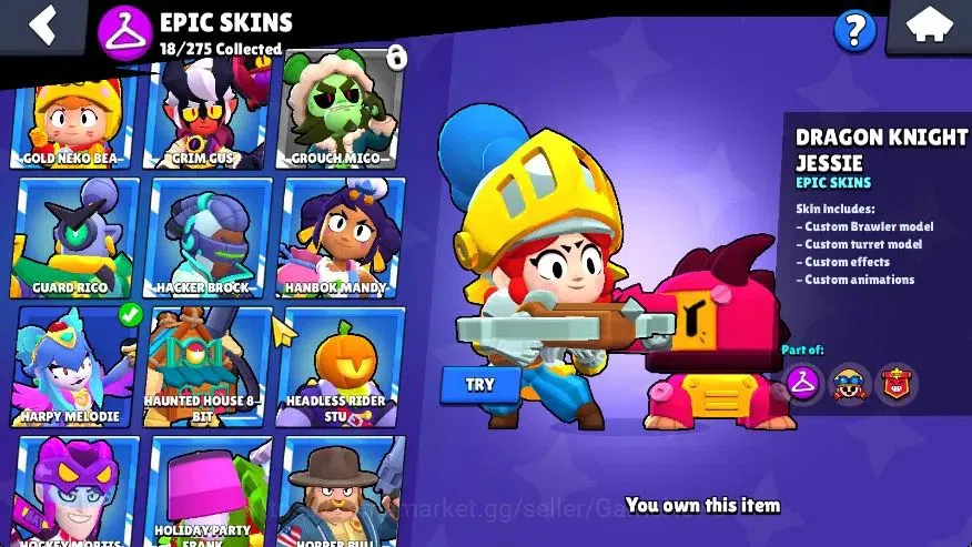 Brawl Stars Accounts 13201 Trophy|52 Brawlers 12 Max Lvl|11 Buffies|93  image 18