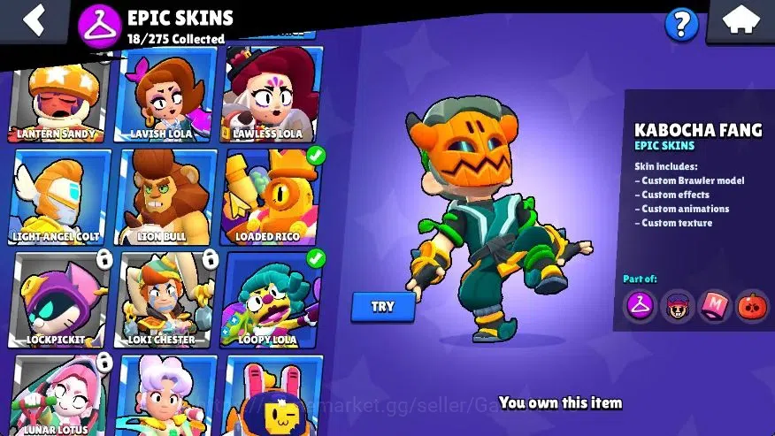 Brawl Stars Accounts 13201 Trophy|52 Brawlers 12 Max Lvl|11 Buffies|93  image 19
