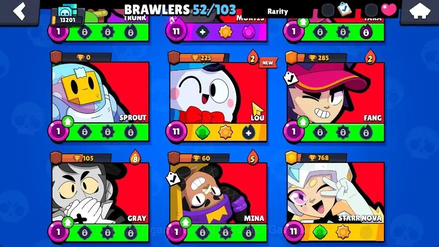 Brawl Stars Accounts 13201 Trophy|52 Brawlers 12 Max Lvl|11 Buffies|93  image 9
