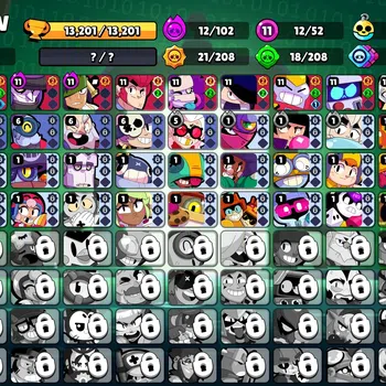 Brawl Stars Accounts 13201 Trophy|52 Brawlers 12 Max Lvl|11 Buffies|93  image 1