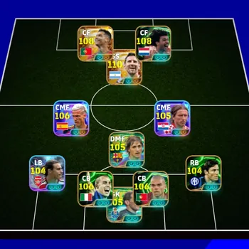 eFootball Accounts High-End Kolektif 3271+  Ronaldo x  Gullit x Messi x Dani Olmo x  Modric x Edmilson x Cannavaro x Pepe x