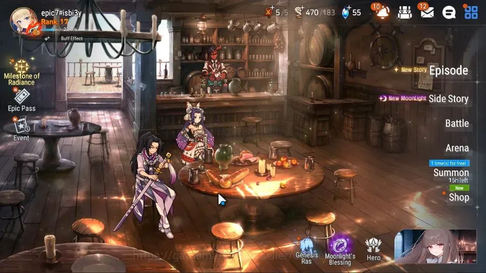 Epic Seven Accounts GLOBAL UnVerif|New Era|2 ML(Rhiana&Luciel,Fallen C image 1