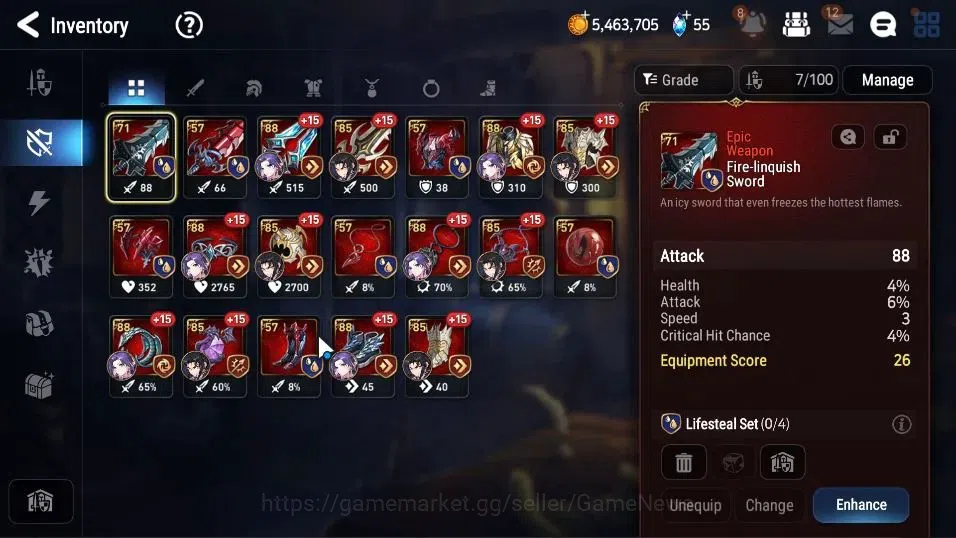Epic Seven Accounts GLOBAL UnVerif|New Era|2 ML(Rhiana&Luciel,Fallen C image 15