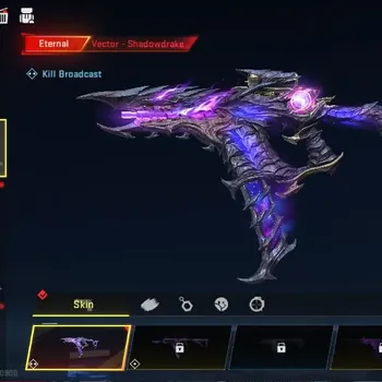 Blood Strike Accounts Collab Skin ASIA|ETERNAL Vector Shadowdrake Lv2|Meele Butterfly Knife Synthwave|Collab AOT M4A1 Battle