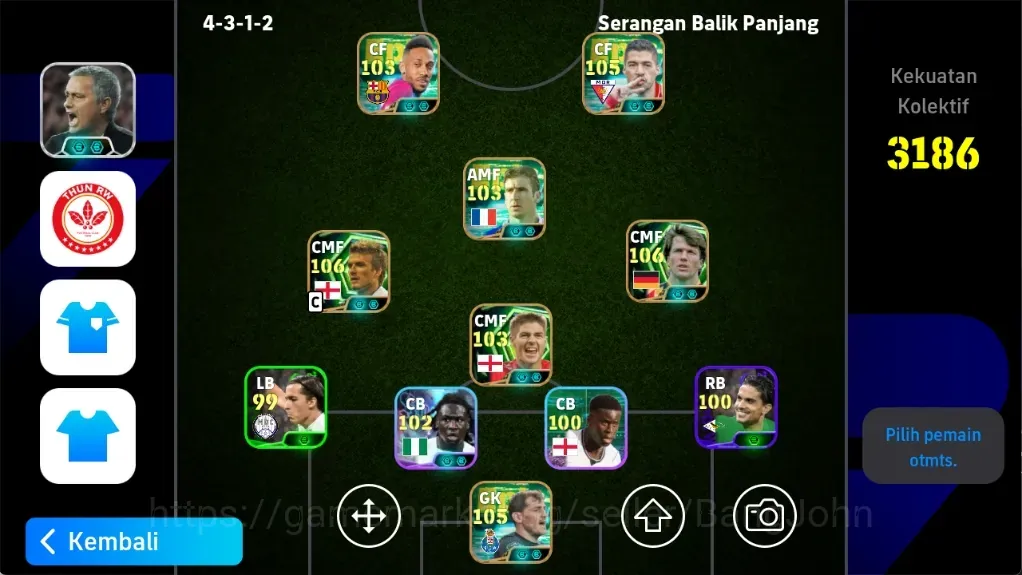 eFootball Accounts High-End Android|PW 3186|Epic Cantona Beckham Matthaus Casillas Bergkamp Aubamenyang ,etc| EFB3722B 1