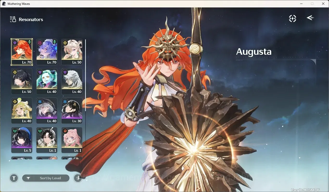 Wuthering Waves Accounts Starter SEA|UL 53|Rank 6|4 Char Limited [Augusta]+Sign,Cantarella,Lynae,Rebecca|Mc Female|TakeMail 2