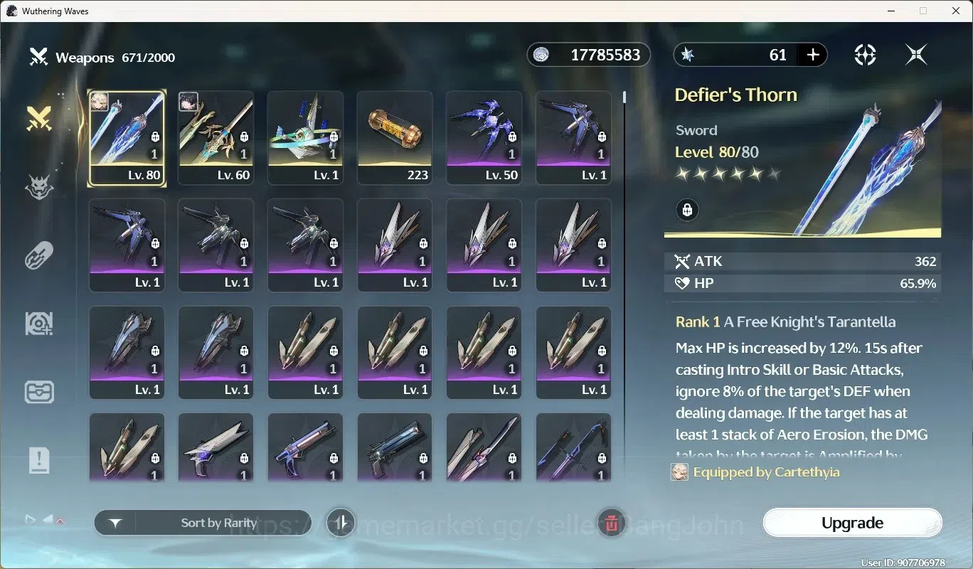 Wuthering Waves Accounts SEA|UL 53|Rank 6|2 Char Limited [Cartethyia RC5]+S image 4