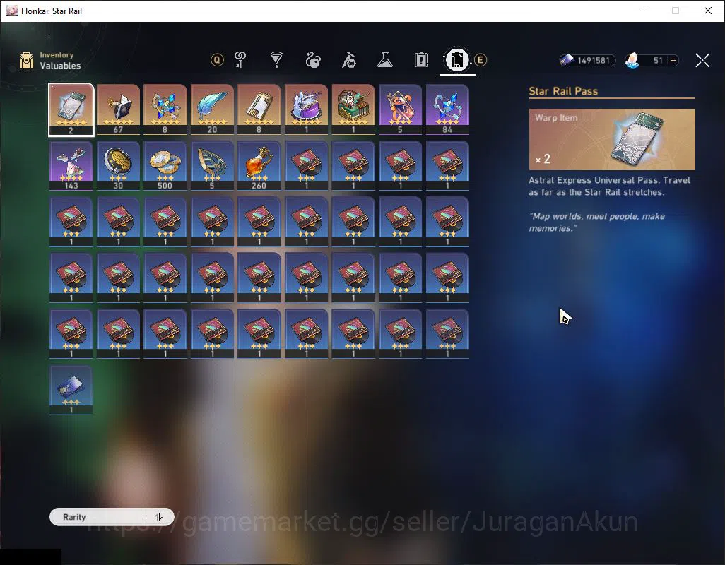 Honkai Star Rail Accounts Mid Game Asia|TL 68|8 11