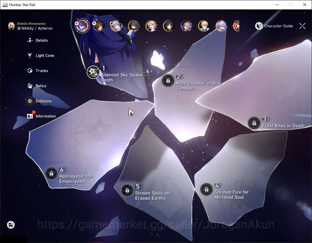 Honkai Star Rail Accounts Mid Game Asia|TL 68|8 3