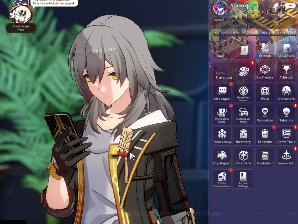 Honkai Star Rail Accounts Mid Game Asia|TL 68|8 6