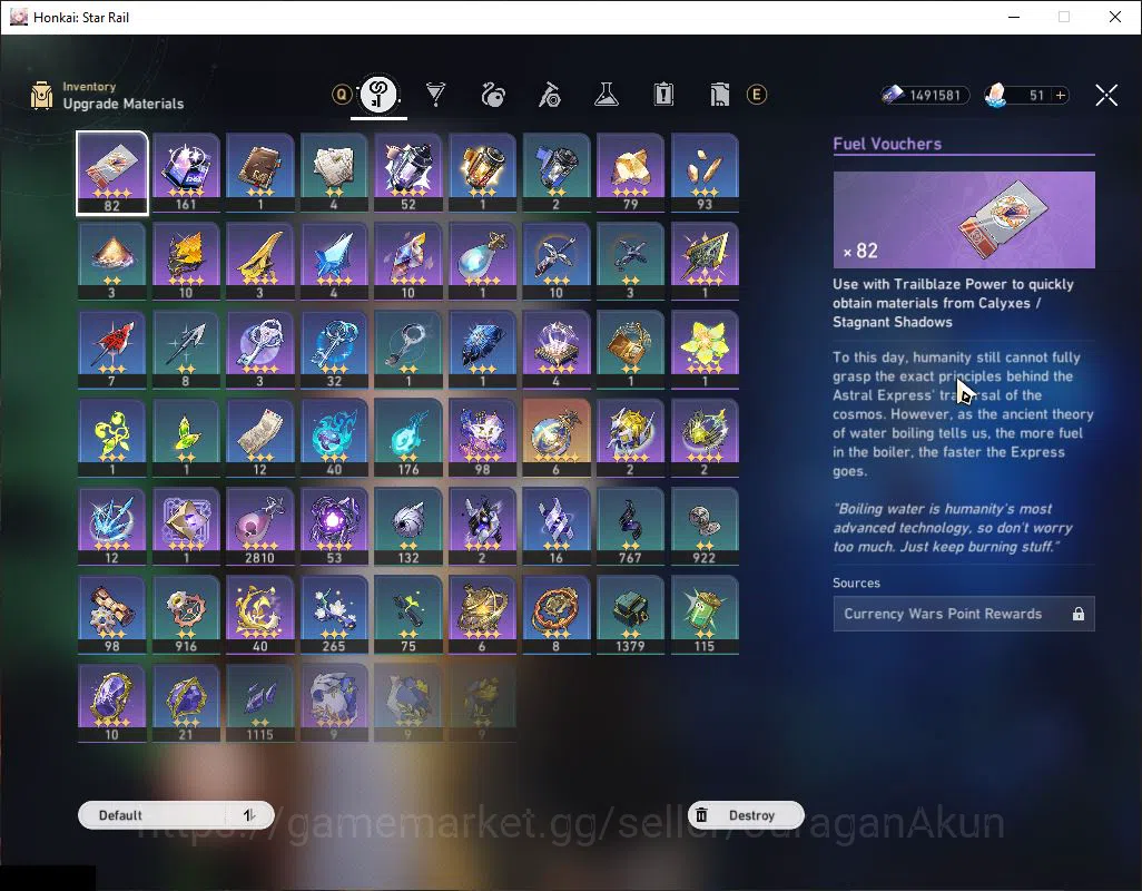 Honkai Star Rail Accounts Mid Game Asia|TL 68|8 8