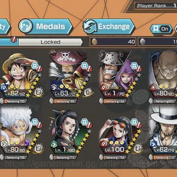 One Piece Bounty Rush Accounts Others ANDROID |7 EX|LVL 18|Nusjuro|Luffy G5 Light|BlackBeard Dark|Lucci Awaken|Luffy