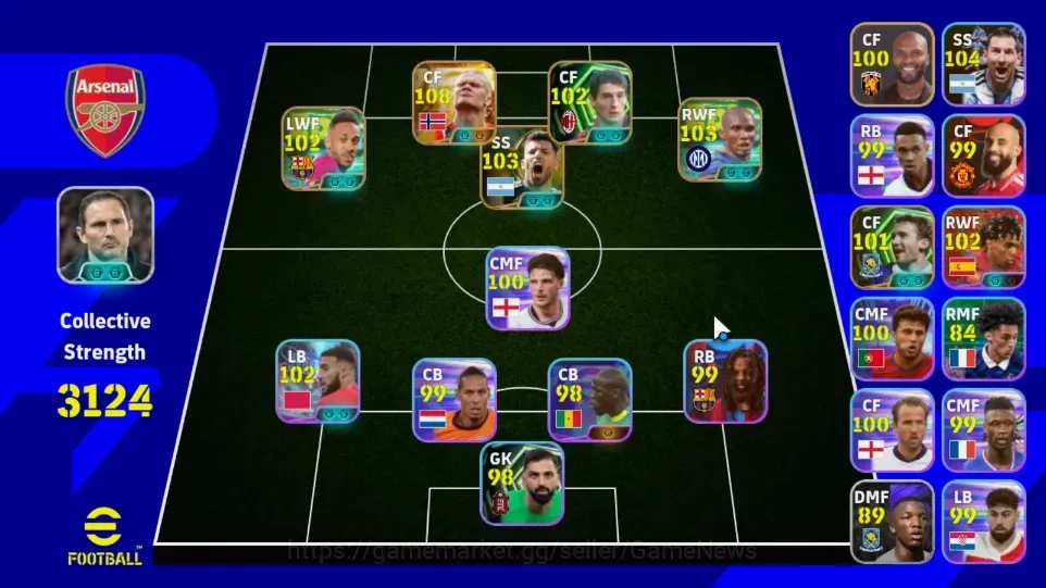eFootball Accounts Legends & Iconic Players Android|Power 3124|Big Time Erling Haaland|5 Epic Samuel Eto'o,Sergio 1
