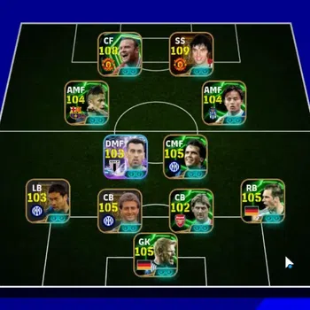 eFootball Accounts Legends & Iconic Players Android|Big time George Best Old|Epic Wayne Rooney,Ricardo