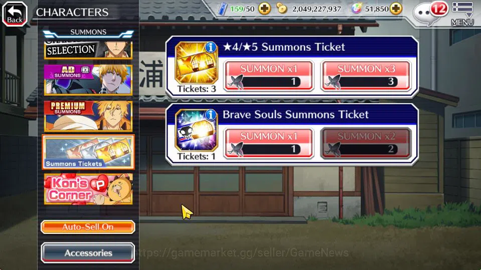 Bleach: Brave Souls Accounts Mid-Tier [GLOBAL]51K Orbs|TYBW26[Bambietta,Meninas],Ichigo 10th Anniv,Aizen Renewed,Yoruichi 15