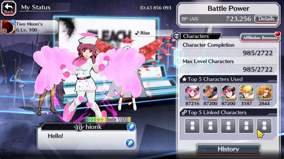 Bleach: Brave Souls Accounts Mid-Tier [GLOBAL]51K Orbs|TYBW26[Bambietta,Meninas],Ichigo 10th Anniv,Aizen Renewed,Yoruichi 3