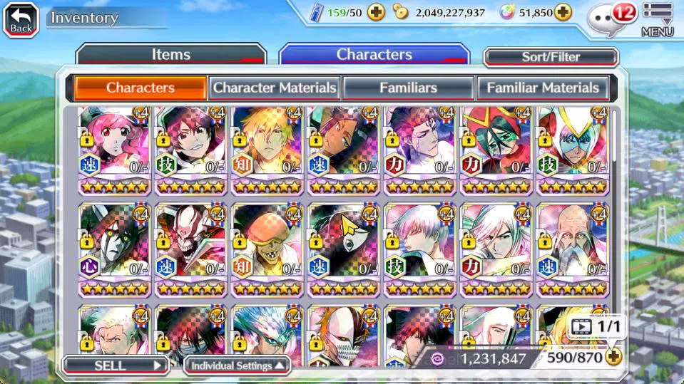Bleach: Brave Souls Accounts Mid-Tier [GLOBAL]51K Orbs|TYBW26[Bambietta,Meninas],Ichigo 10th Anniv,Aizen Renewed,Yoruichi 8