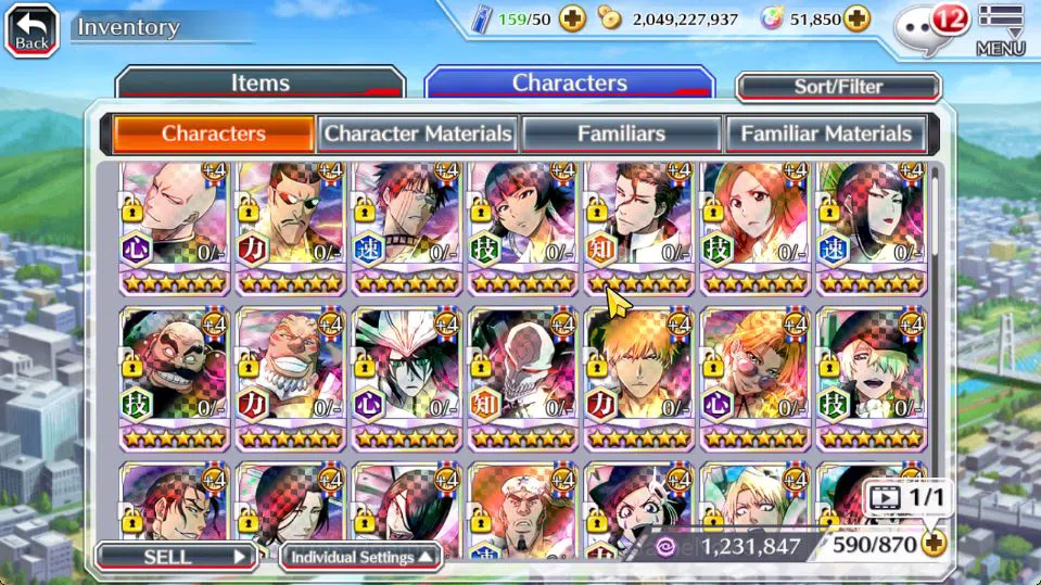 Bleach: Brave Souls Accounts Mid-Tier [GLOBAL]51K Orbs|TYBW26[Bambietta,Meninas],Ichigo 10th Anniv,Aizen Renewed,Yoruichi 9