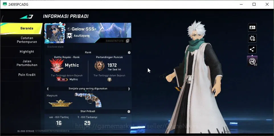 Blood Strike Accounts ASIA|Artifact EVO-Nexus|ETERNAL M700|3 Melee[Light image 2