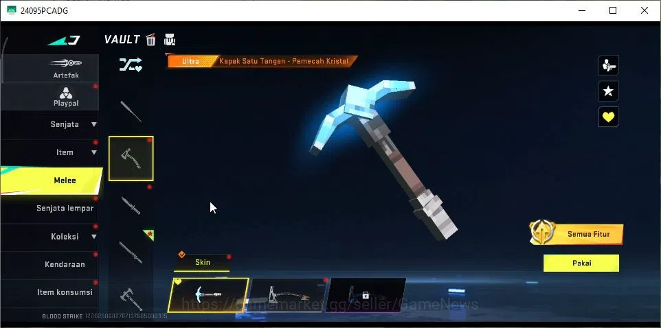 Blood Strike Accounts ASIA|Artifact EVO-Nexus|ETERNAL M700|3 Melee[Light image 8