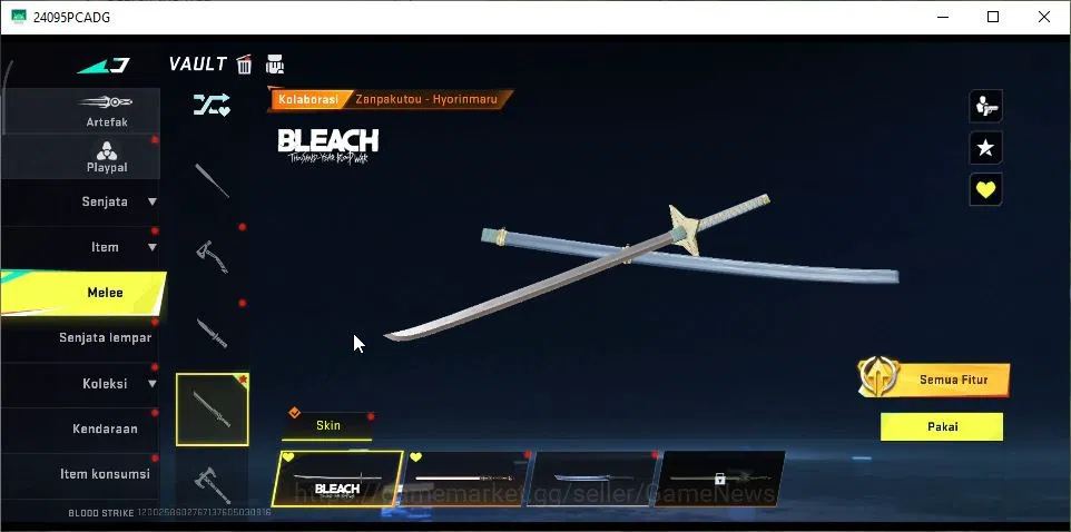 Blood Strike Accounts ASIA|Artifact EVO-Nexus|ETERNAL M700|3 Melee[Light image 9