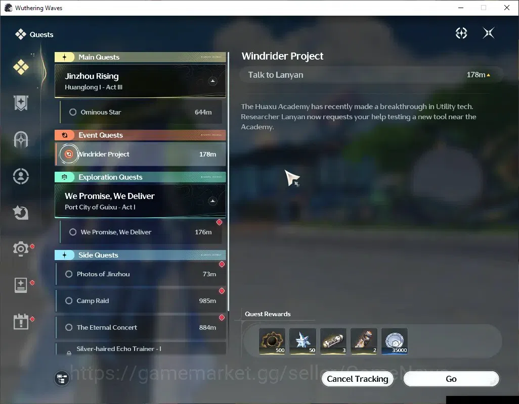 Wuthering Waves Accounts Starter EU|UL 10|2 Limited+1(5*Weapon),(Lucilla)+Sign,Rebecca|MC FeMale|Log Kuro|Check SS|WW3801 13