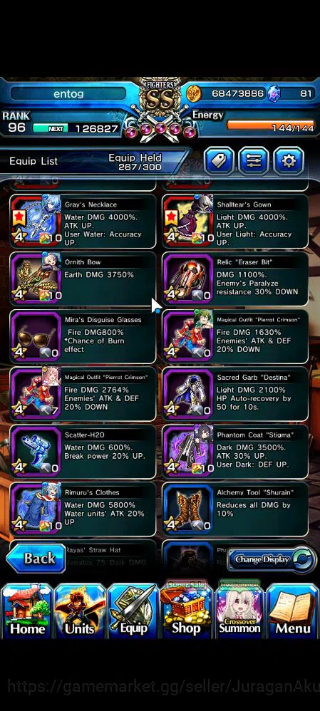 Grand Summoners Accounts Mid-Game Global|Rank 96|29 Ascend|UP RoyTW,Summer Miyu,ChloeTW,Hazuki,LM 11