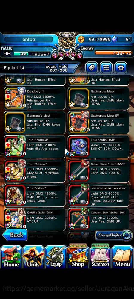 Grand Summoners Accounts Mid-Game Global|Rank 96|29 Ascend|UP RoyTW,Summer Miyu,ChloeTW,Hazuki,LM 16